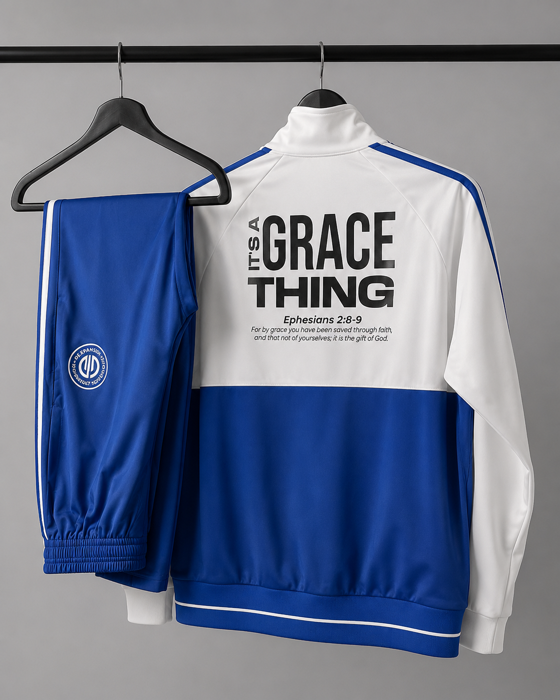 New Life Blue tracksuit Men - Image 2